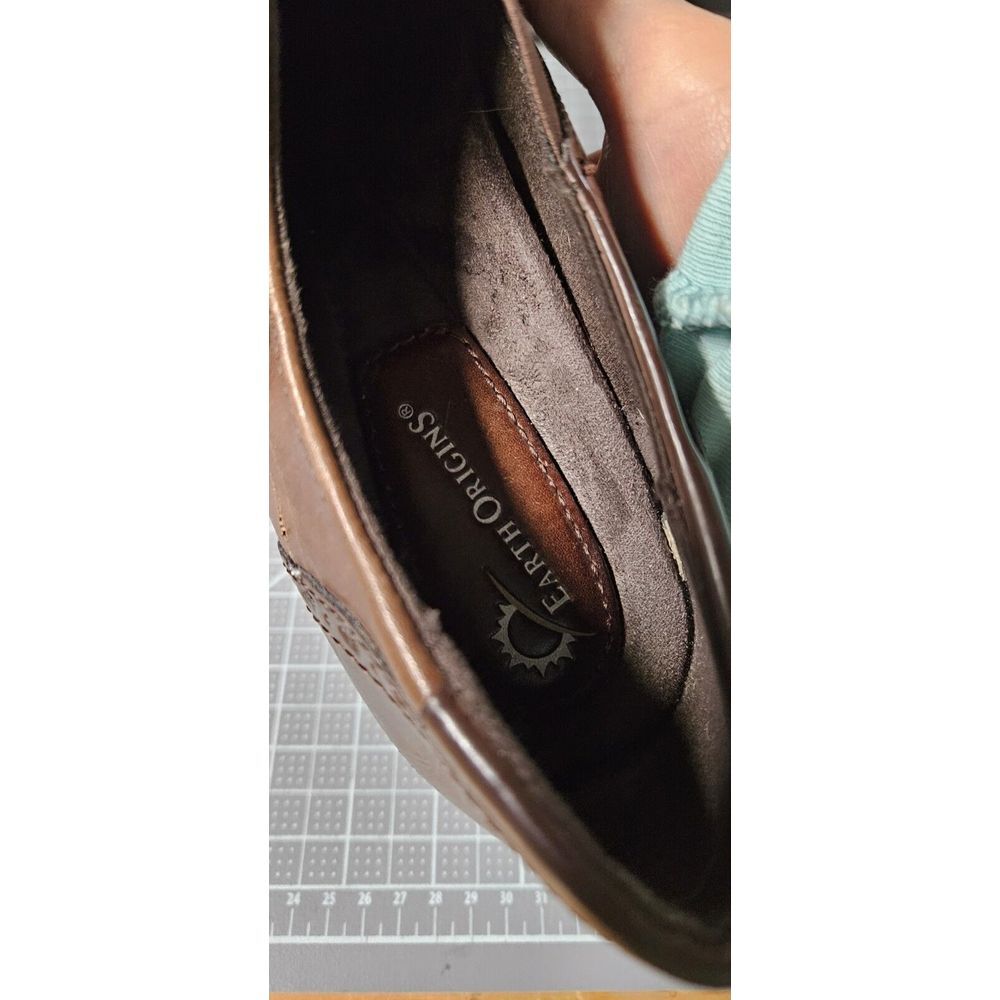 Earth Origins MARLA 2 Heeled Loafers Womens Size‎ 9M Brown Leather - Picture 6 of 11